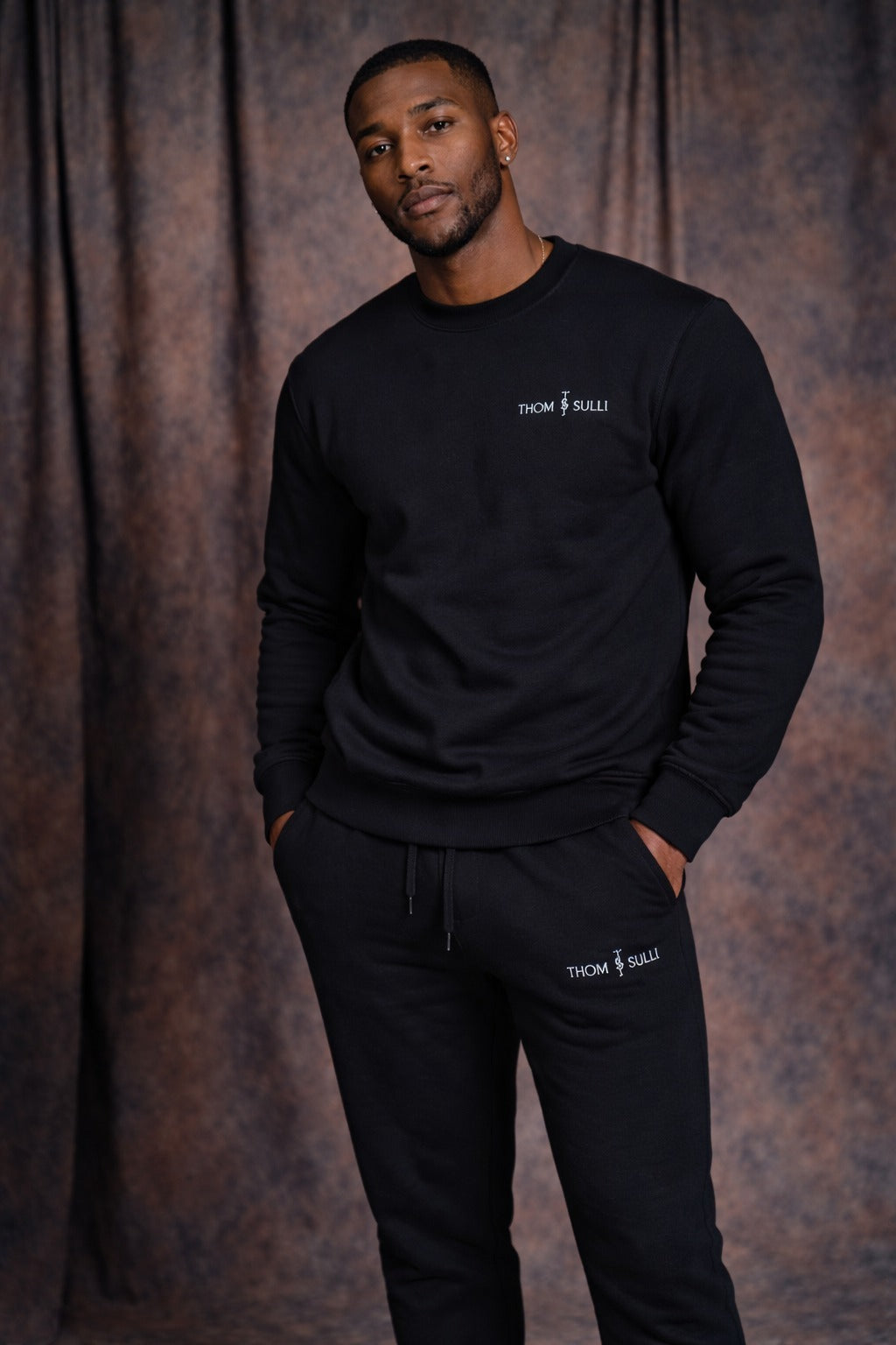 Thom & Sulli Kareem Dia Crew-Neck Sweatsuit