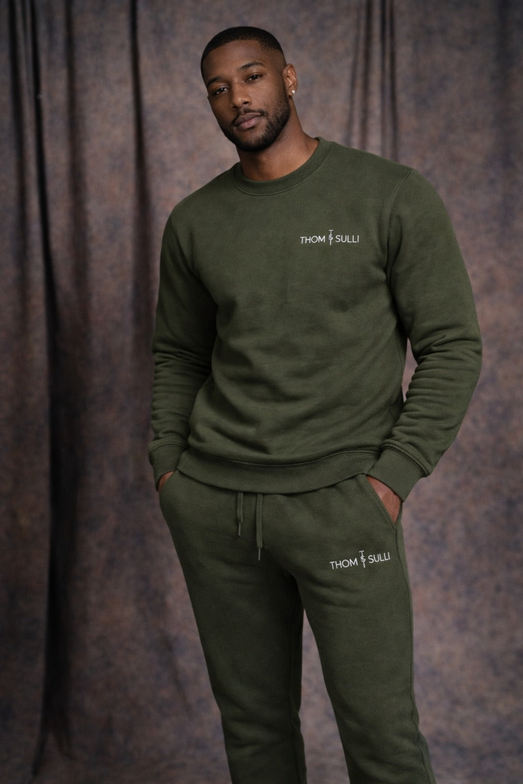 Thom & Sulli Kareem Dia Crew-Neck Sweatsuit